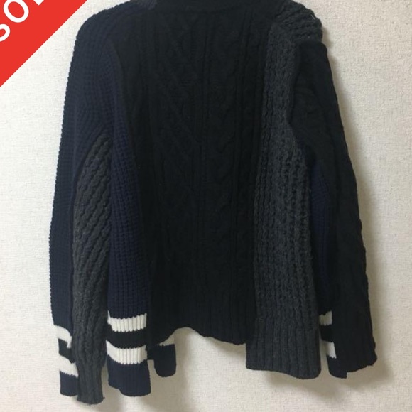 Sacai FW18 Sweater Cardigan - Picture 7 of 7